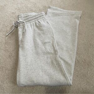 Aritzia Light Gray Sweatfleece Pants